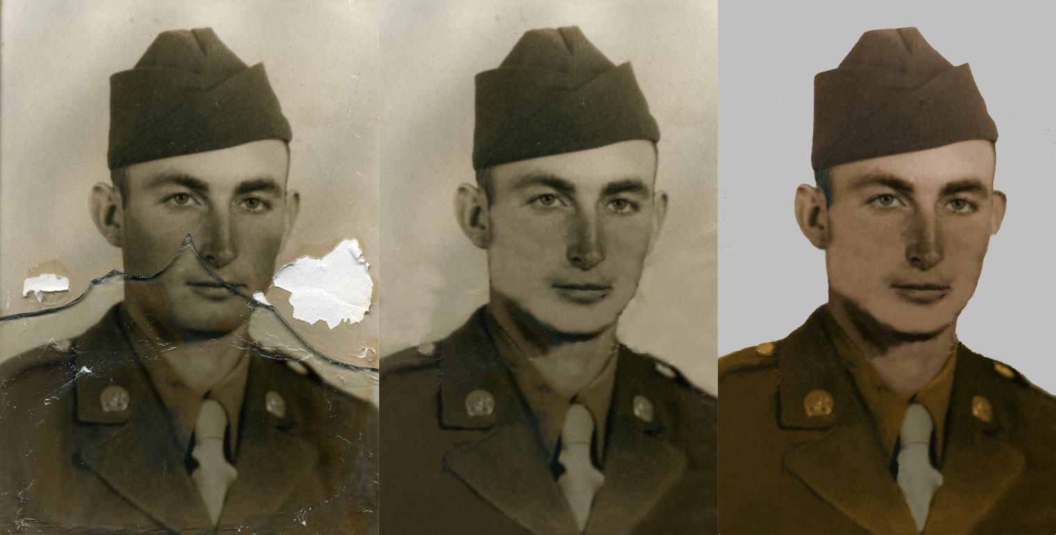 repair old photos and color them if required for $10 - SEOClerks