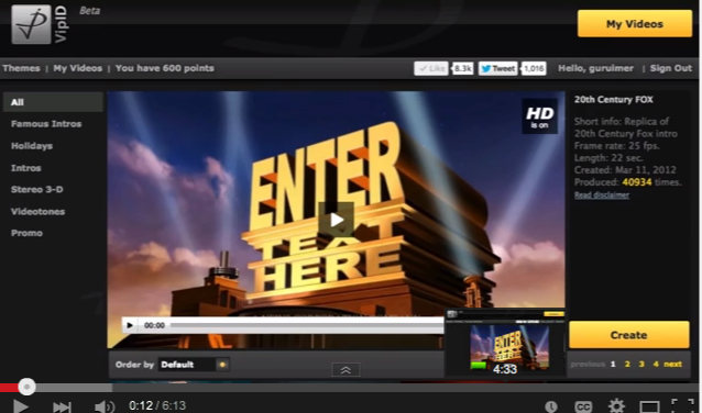 Personalize Fox Movie Intro Logo video - SEOClerks