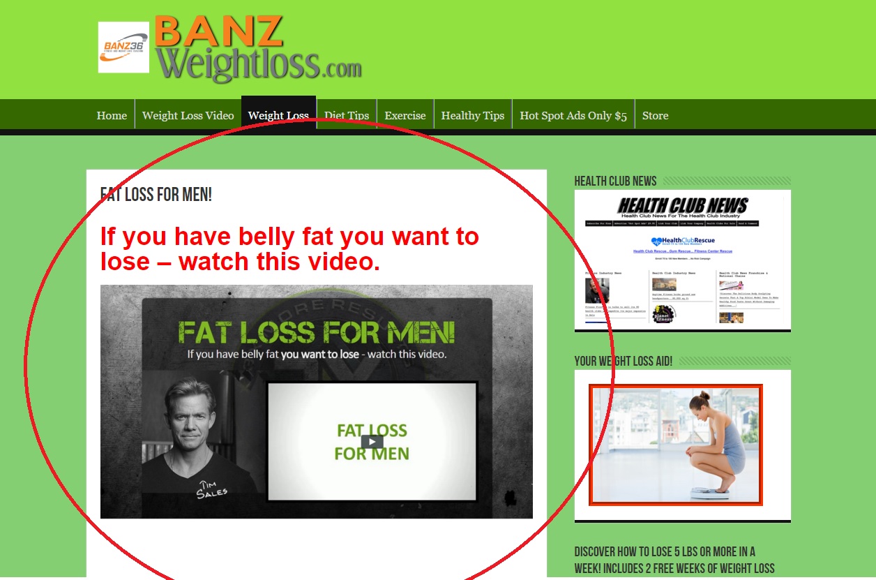 Advertise your weight loss site for $5 - SEOClerks