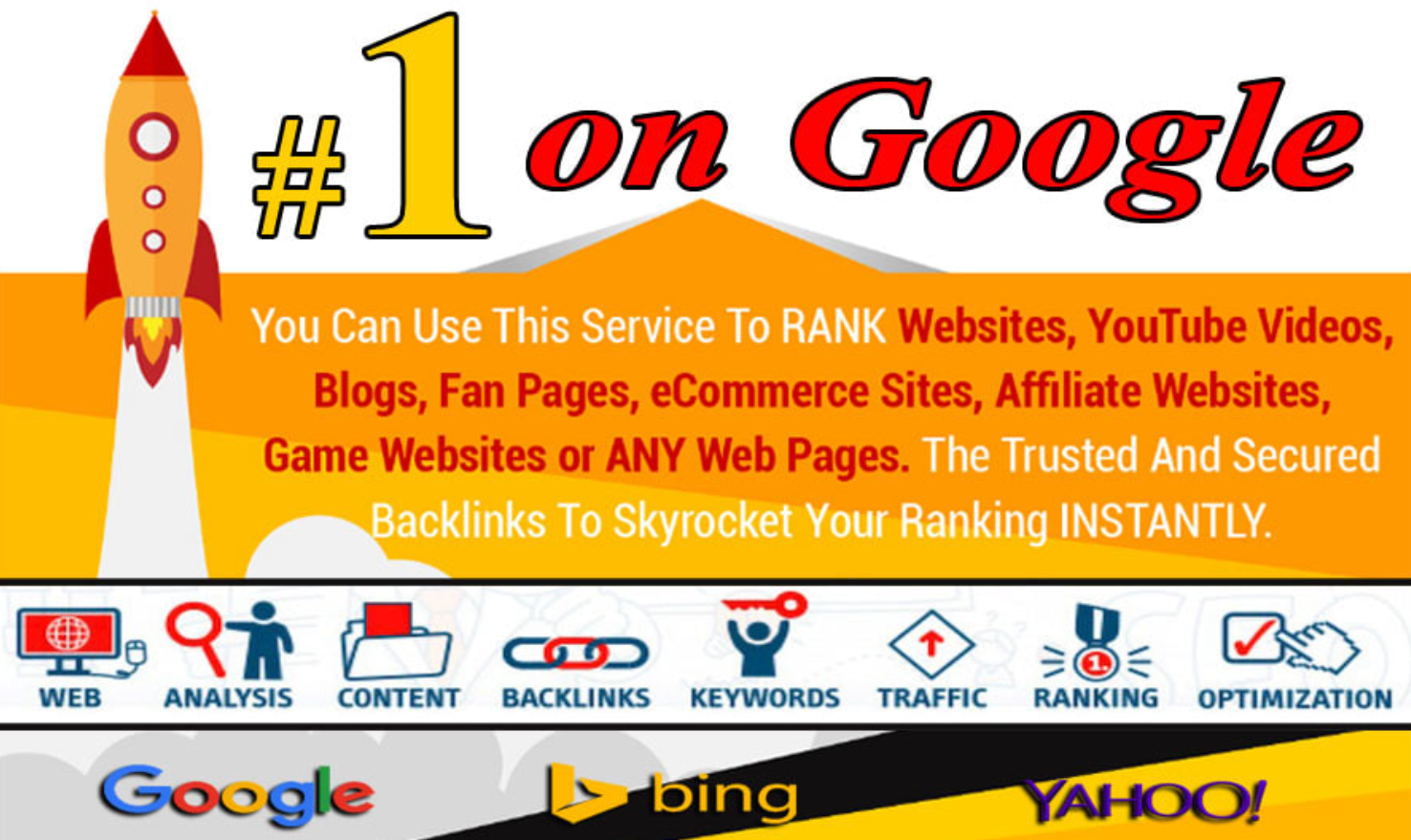 TOP Rankings with Power SEO Package, White Hat Links