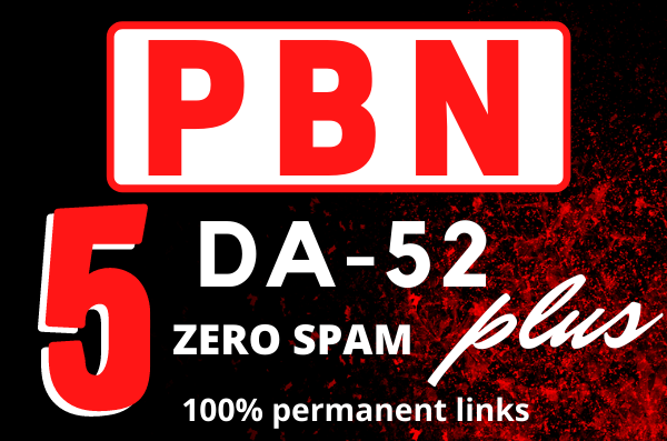 Homepage 50 DA52+ ZERO SPAM PBNs 