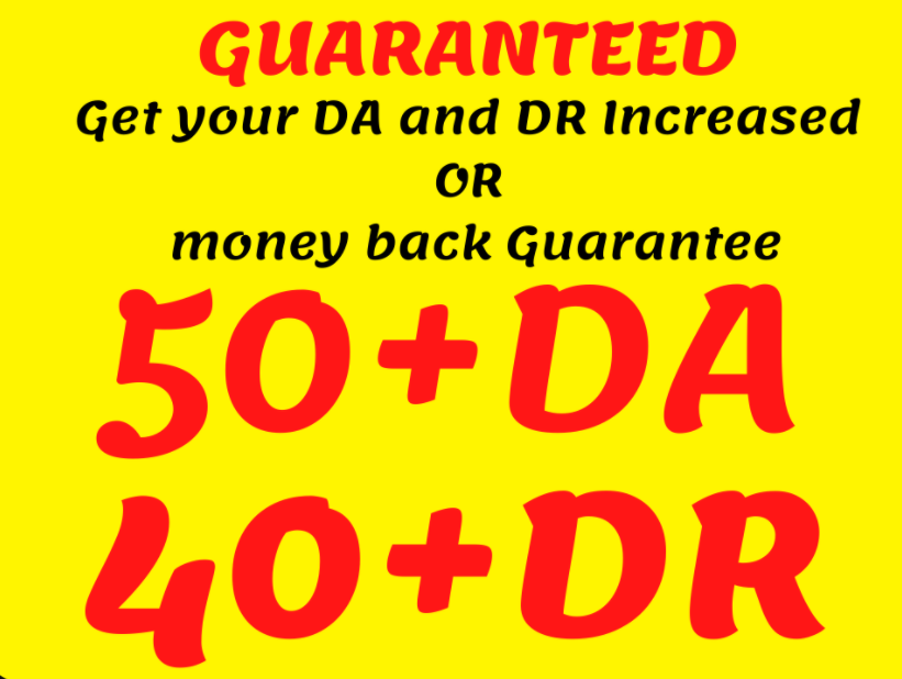 BLACKFIRDAY SALE Increase Your Website Domain Authority DA50+ and Domain Ratings DR50+ In 30 days