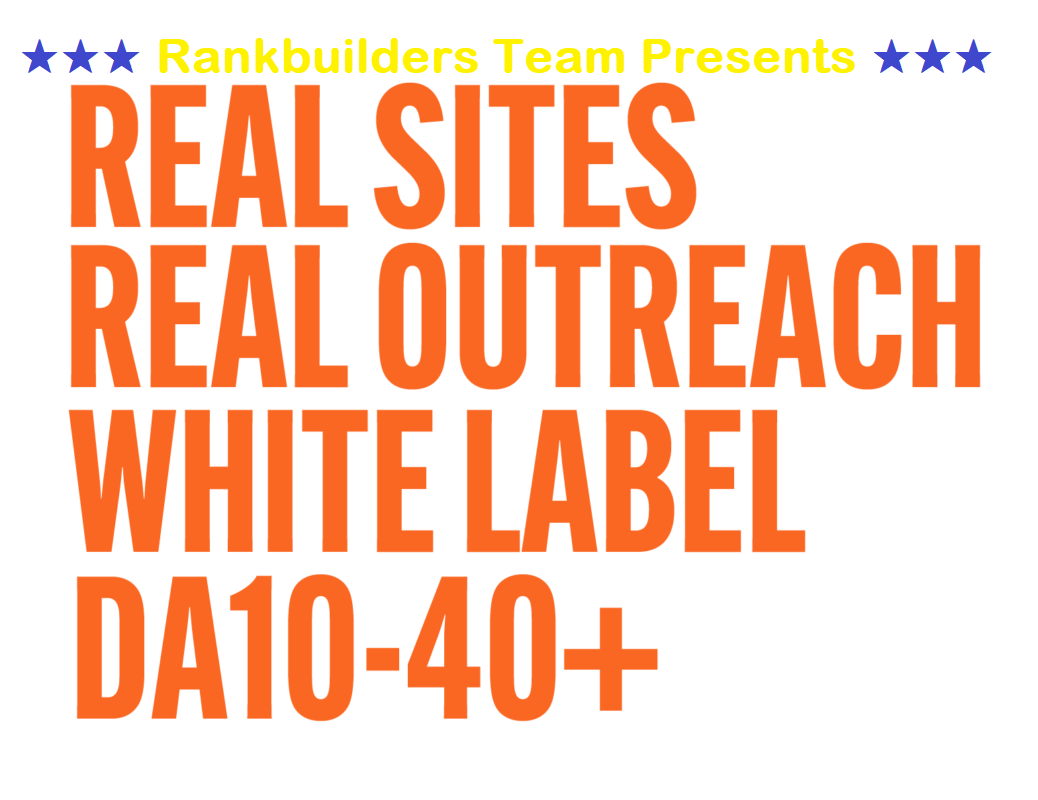 Outreach links On Genuine Websites Real TRAFFIC SITE Link DA -DR 20 - 40 for TOP Rankings