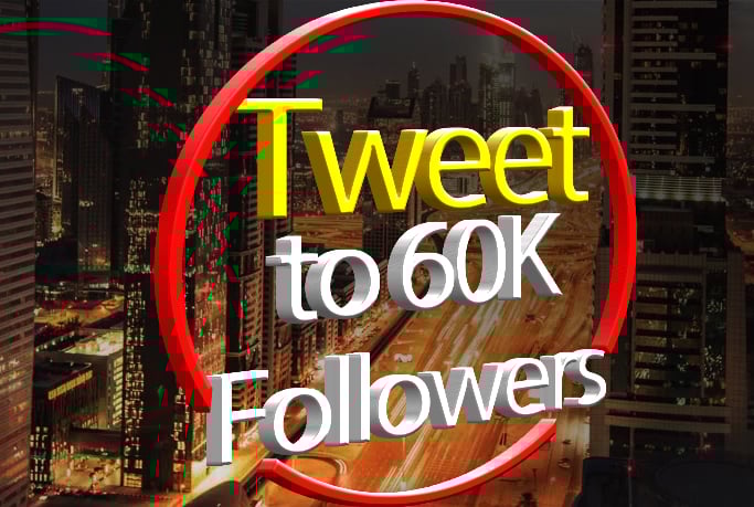 I'll tweet to my 60K followers