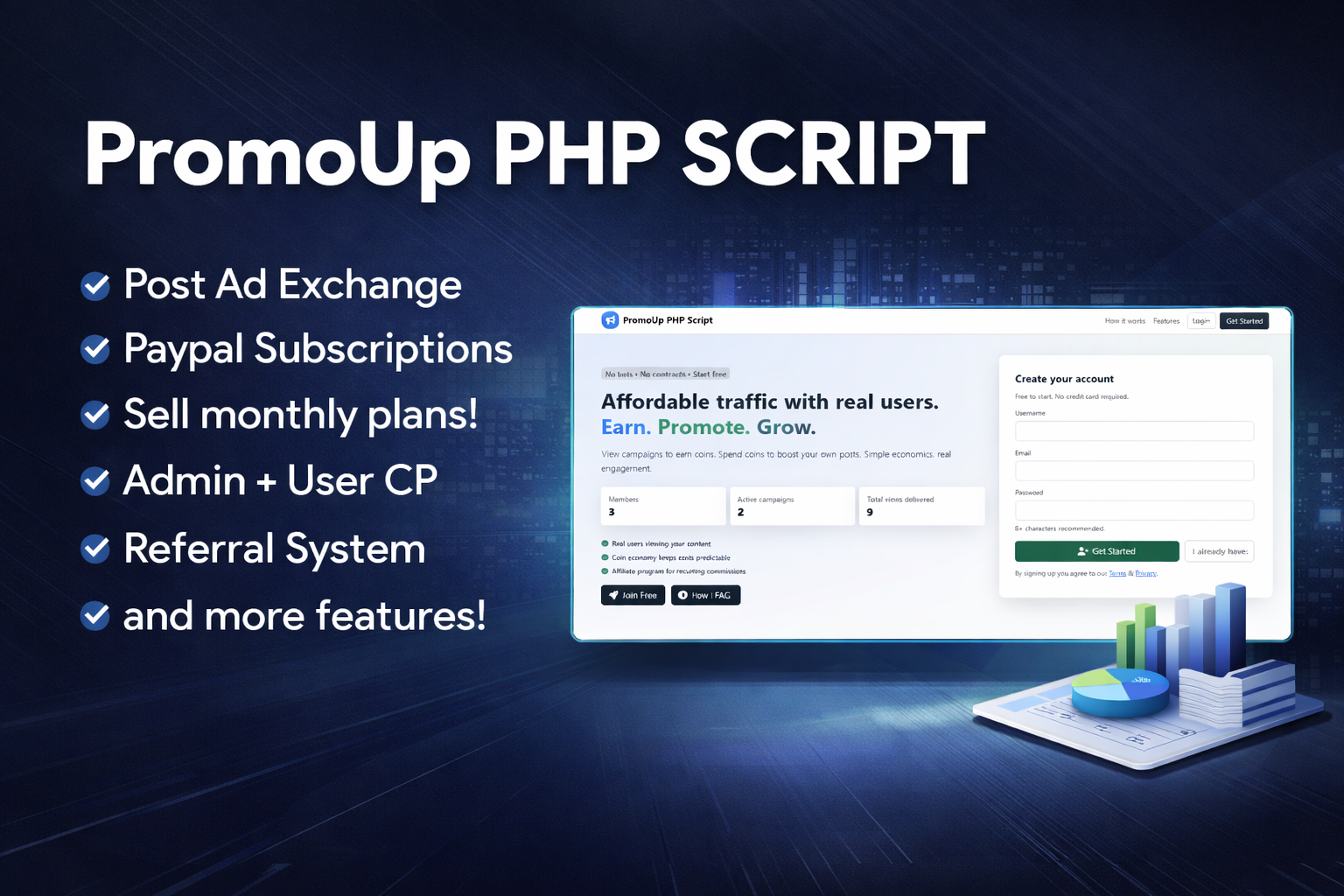 PromoUp/Scalelup Clone Post PHP Script