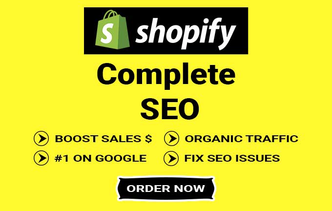 I will do shopify SEO for first page ranking on google