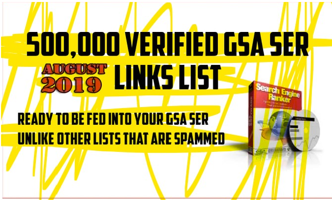 500k+ GSA SER Auto-Approve Fresh Link Lists 2019 SEO