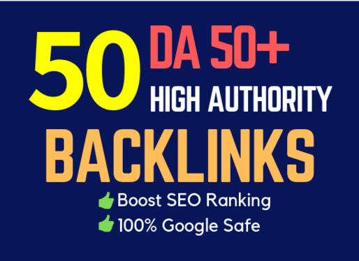 50 pr9 High DA authority SEO dofollow backlinks to IMPROVE your Site Rank