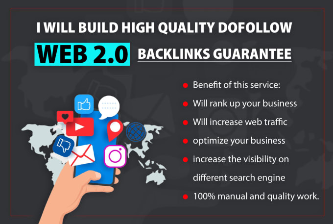 Rank top on GOOGLE by Web 2.0 .LINK BUILDING WITH HIGH QUALITY BACKLINKS