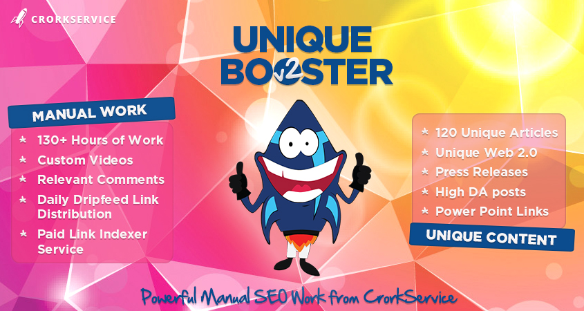 Unique Booster SEO Link Building Package To Get Easy Top Google Positions