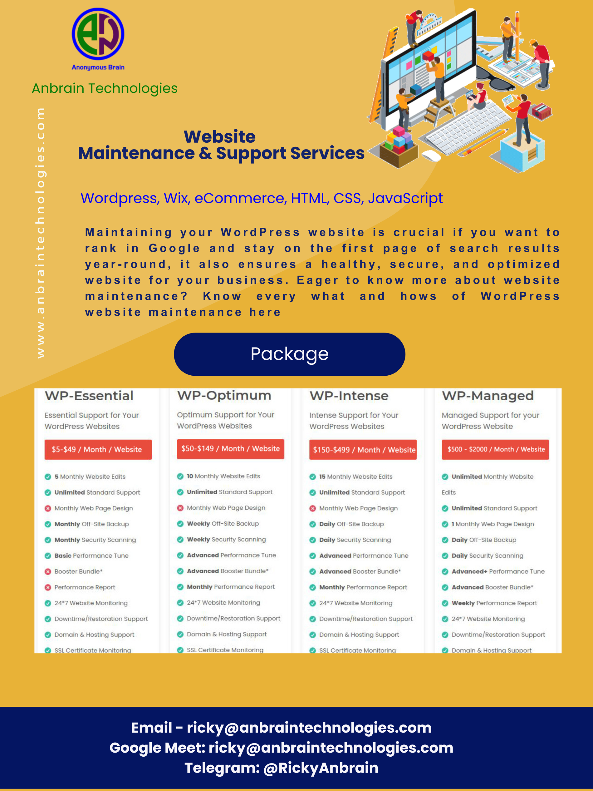 WordPress Website Redesign & Maintenance