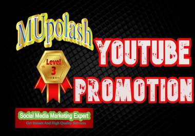 Get instantly video promotion by real peple by manually in a organic way.
