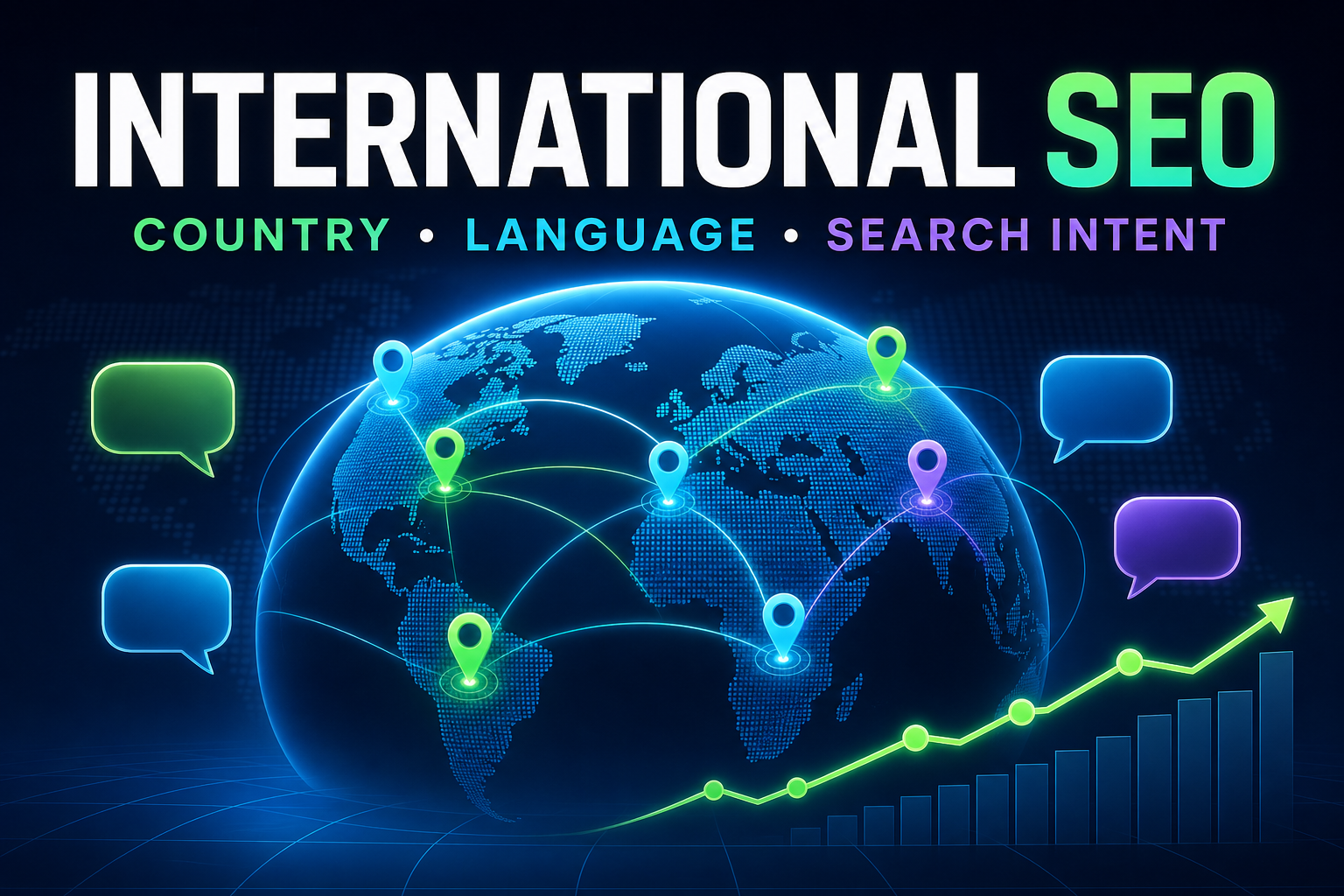 I will research international keywords and local search intent