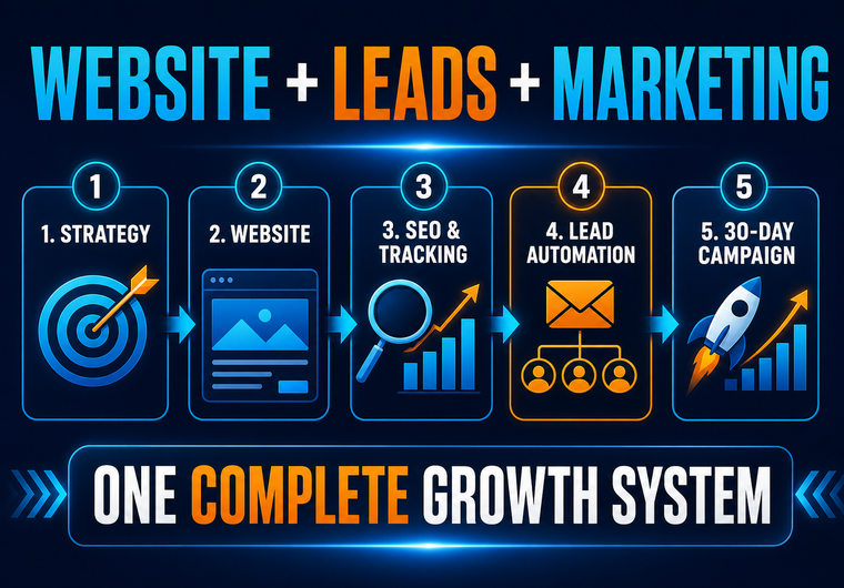 I will build a WordPress website lead system and 30-day marketing launch