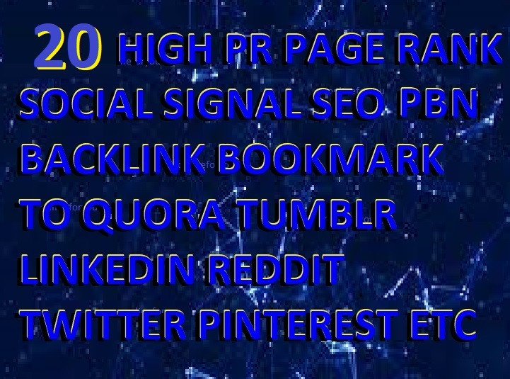 20 HIGH DA TA PR PAGE RANK SOCIAL SIGNAL SEO PBN GUEST POST BACKLINK BOOKMARK QUORA TWITTER LINKEDIN