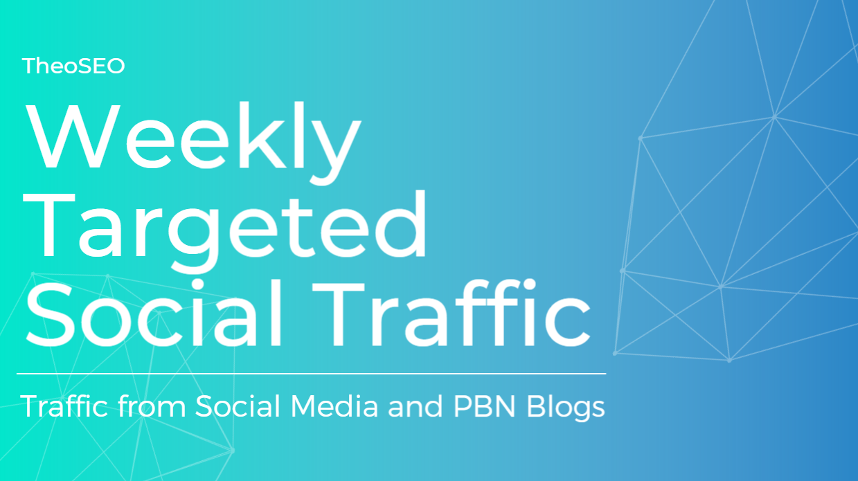WEEKLY TRAFFIC SERVICE - TARGETED TRAFFIC FROM SOCIAL MEDIA - SOCIAL SIGNALS - BACKLINKS