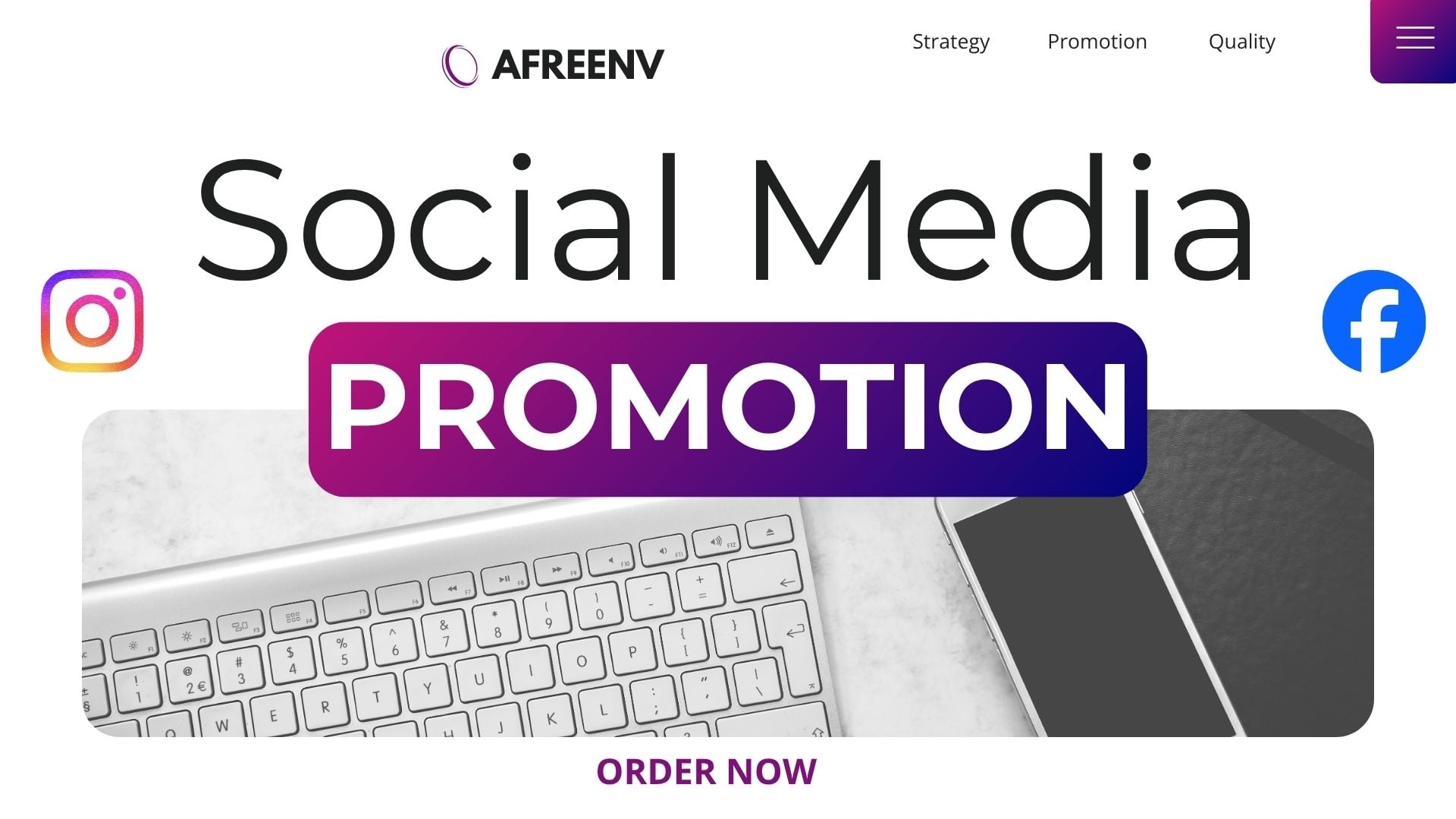 Custom service for all Social Media Platforms