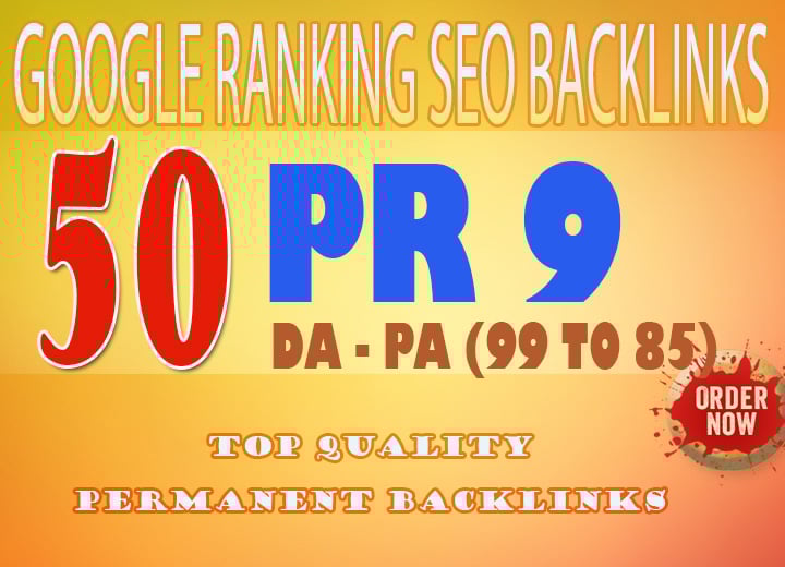Do 50 PR 9 Backlinks To rank your website higher in g...