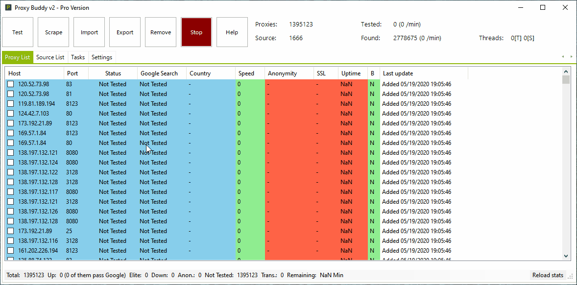 Fully Automated SEO Proxy Scraper and Tester (Harvest, Test, Filter, Export, Upload, Mail)