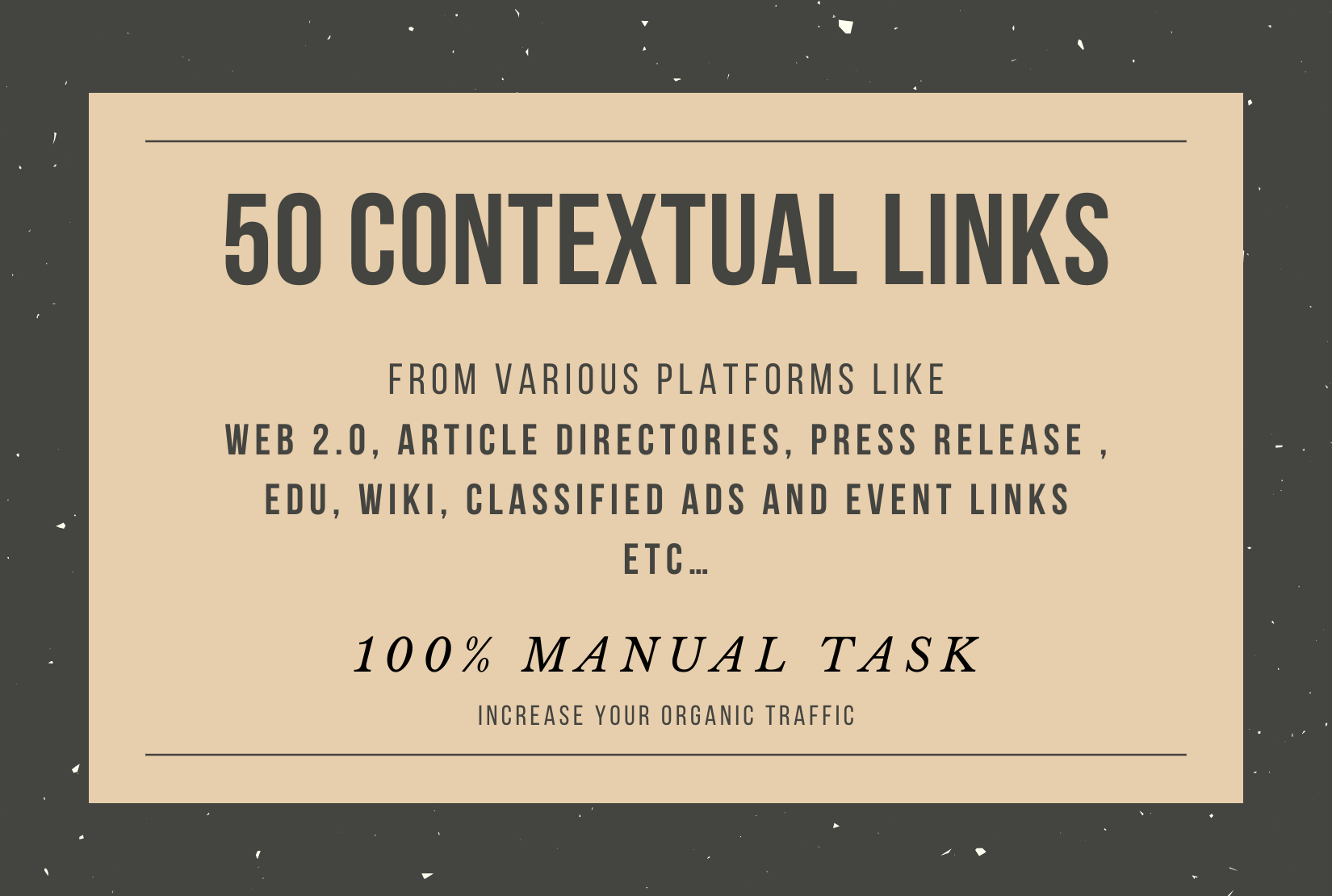 I will do off page SEO for 10x traffic