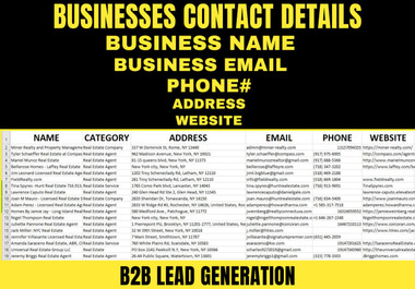 I will find 5000 business owners b2b emails leads