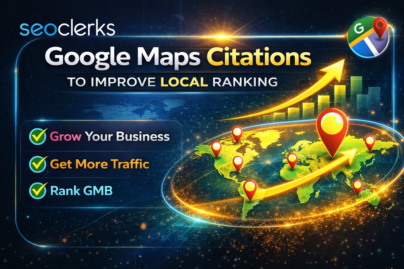 I will Create 30 Google Maps Citations to Improve Local Ranking
