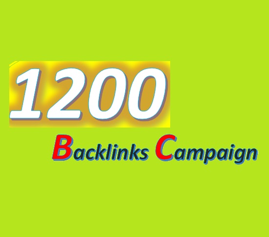 Create 1200 Mix Backlinks Campaign for your website 