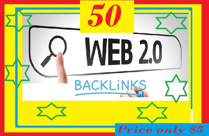 Manage 50+50 Web 2.0 Backlink for Your Website ranking 