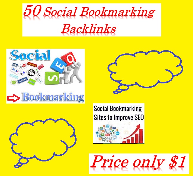 Create 50+ Social Bookmarking Backlinks helps to increase your website ranking