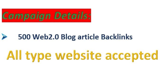 Will Create 500 Good PR Web 2.0 Backlinks helps to websites ranking