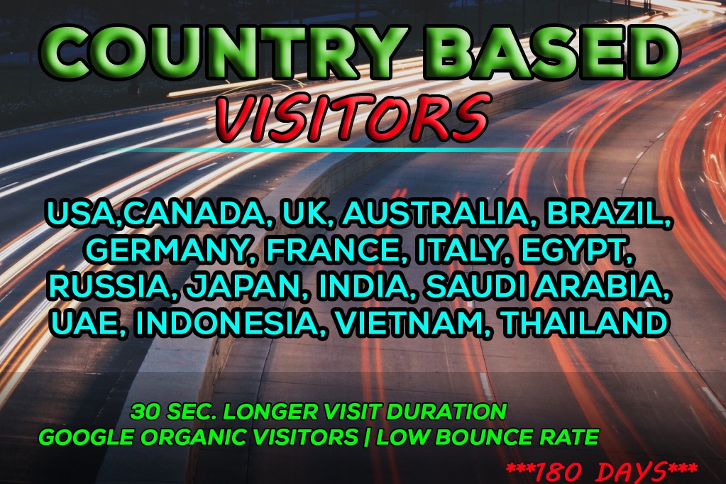 UNLIMITED HUMAN Website TRAFFIC for 180 DAYS OR 6 MONTHS