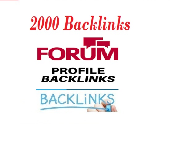 2000+ Forum Profile Backlinks for your websites