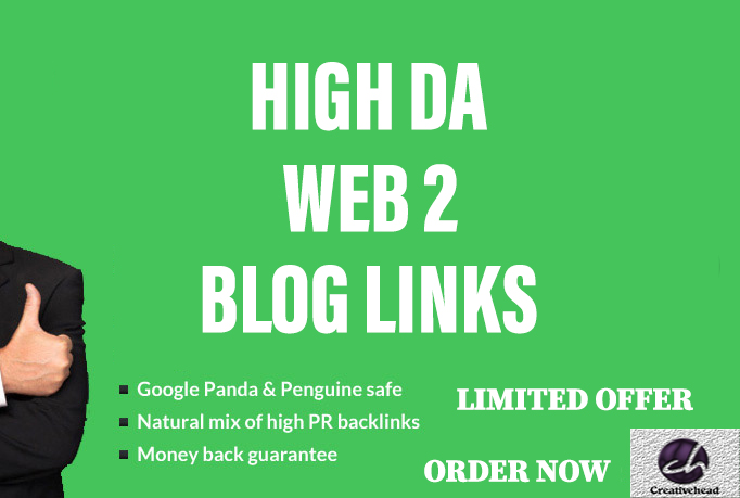 10+ High DA DR Web 2 Blog Links With unique article only