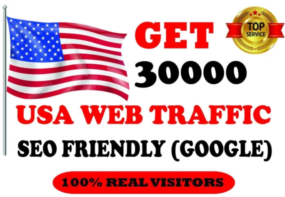 I Will give you 30,000 USA Traffic hits on your websi...