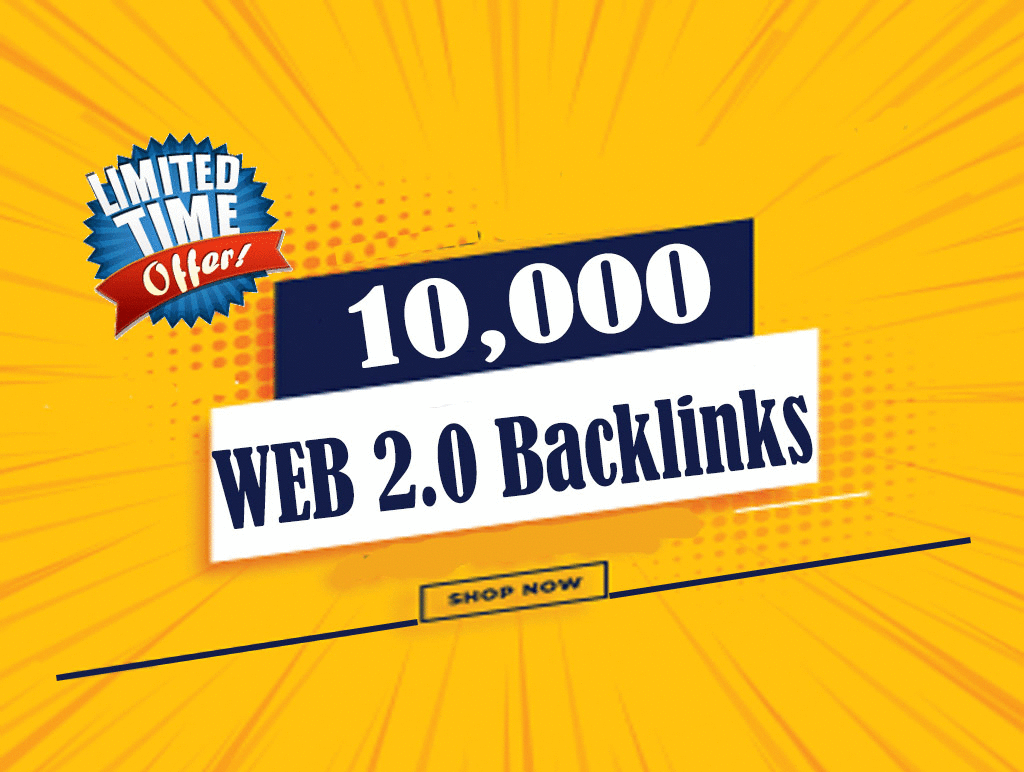 10,000 Web 2.0 Permanent Homepage Backlinks Manually work