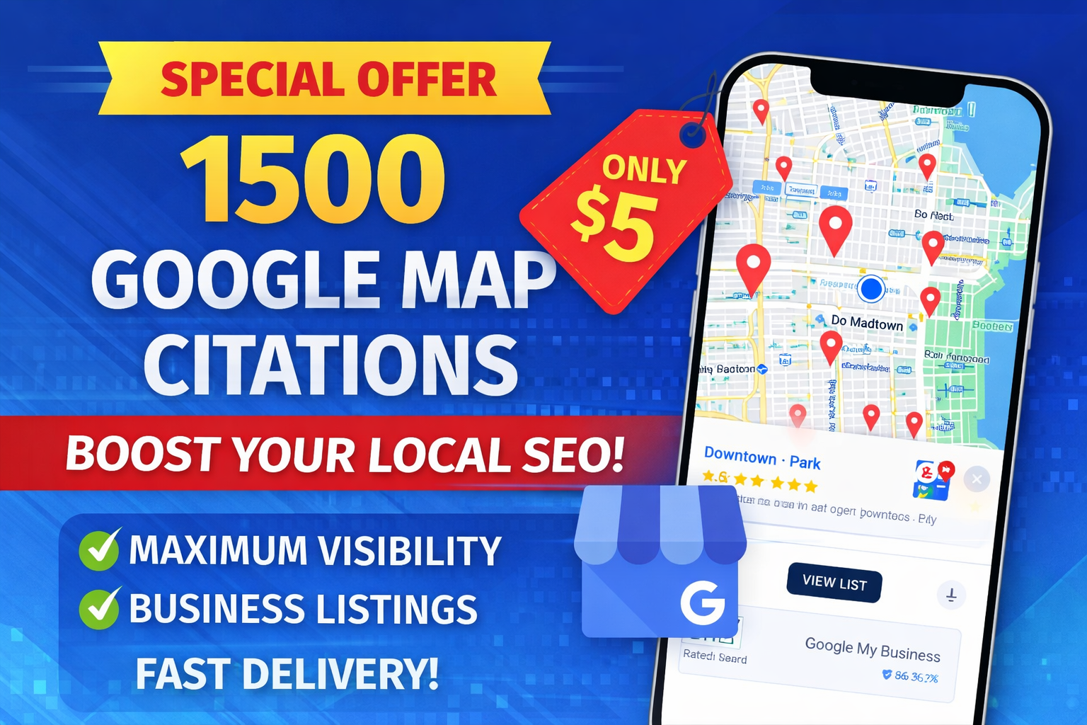 I Will Create 1500 High Quality Local Citations For Better Google Maps Visibility
