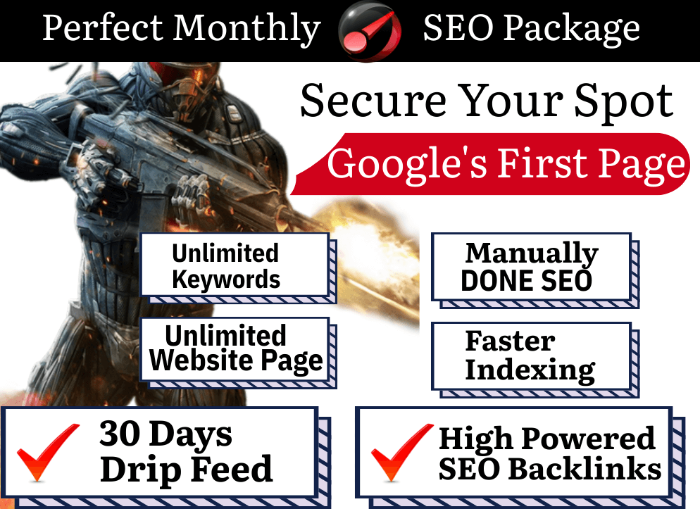 Google's Elite: Manually DONE Monthly 30 Days SEO Backlinks to Secure First Page on Google