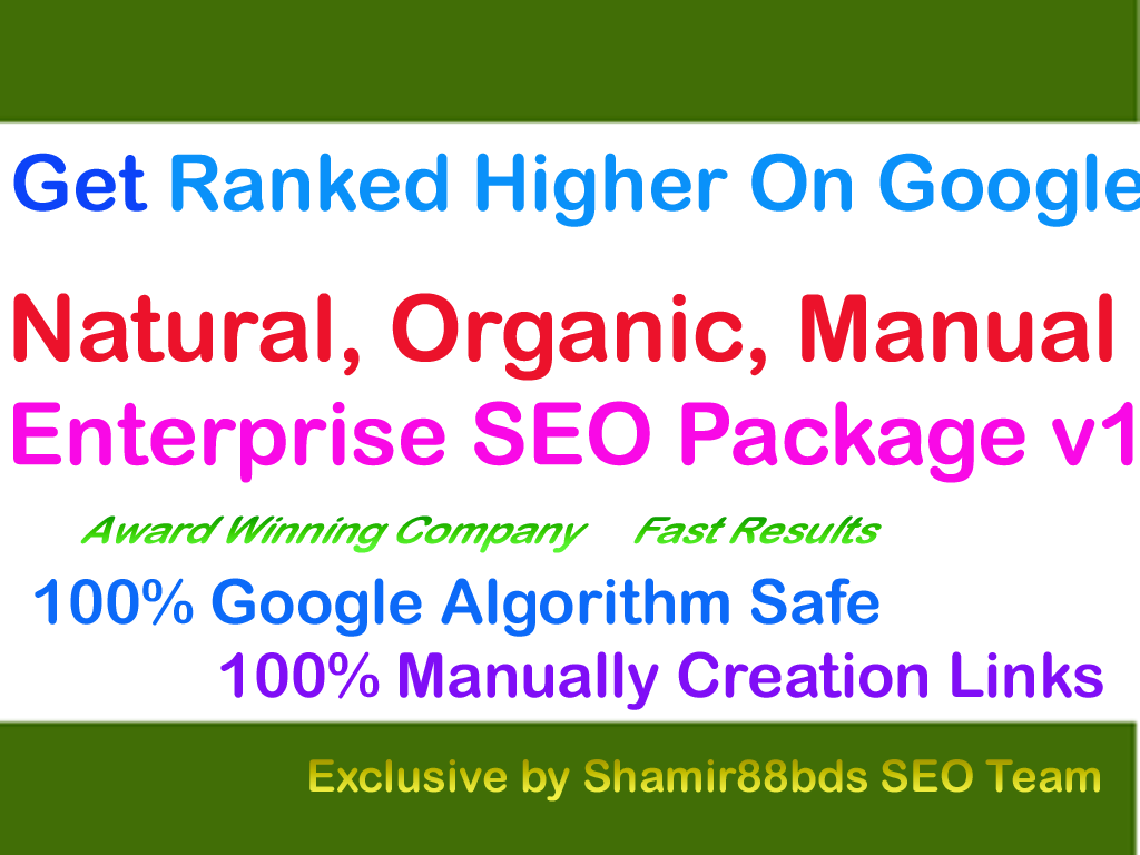 Enterprise SEO Package v1 Get Ranked Higher On Google