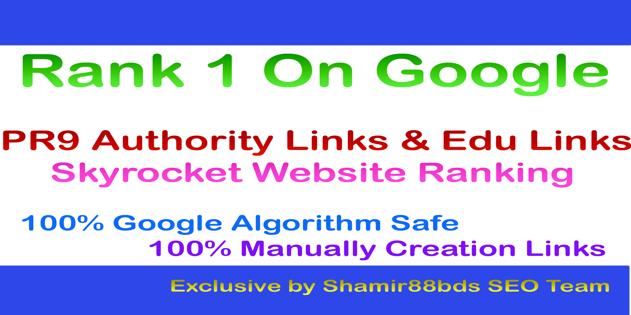 60 PR9 Authority Links & 15 Edu Links to Skyrocket Website