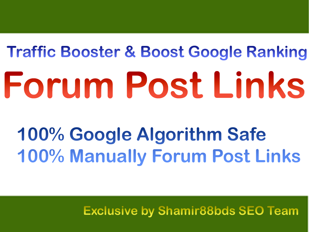 30 Forum P-ost Links - Qty 3 - Buy 3 Get 1 Free