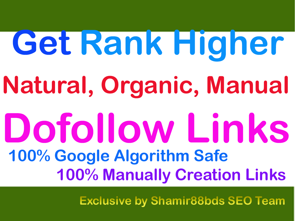 Unique 100 DA50-DA100 Dofollow Links Manually - Buy 3 Get 1 Free