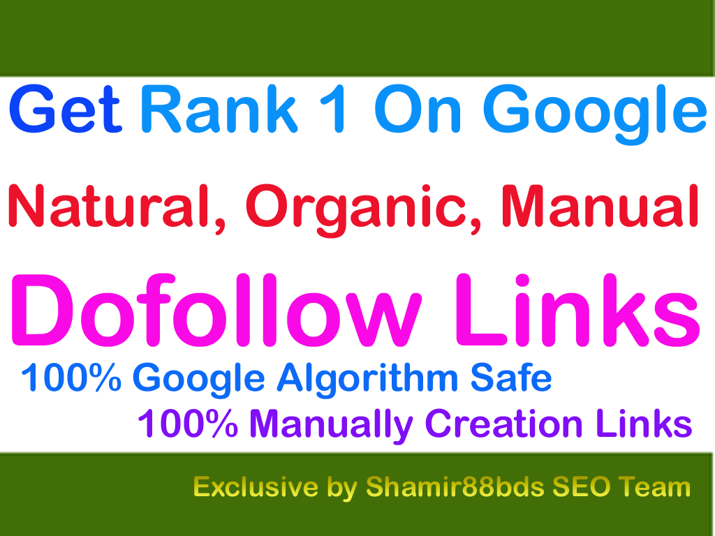 Unique 500 DA50-100 Best Dofollow Links To Rank 1 On Google