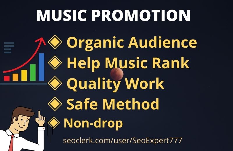 Get Audio Music Promotion and Organic traffic