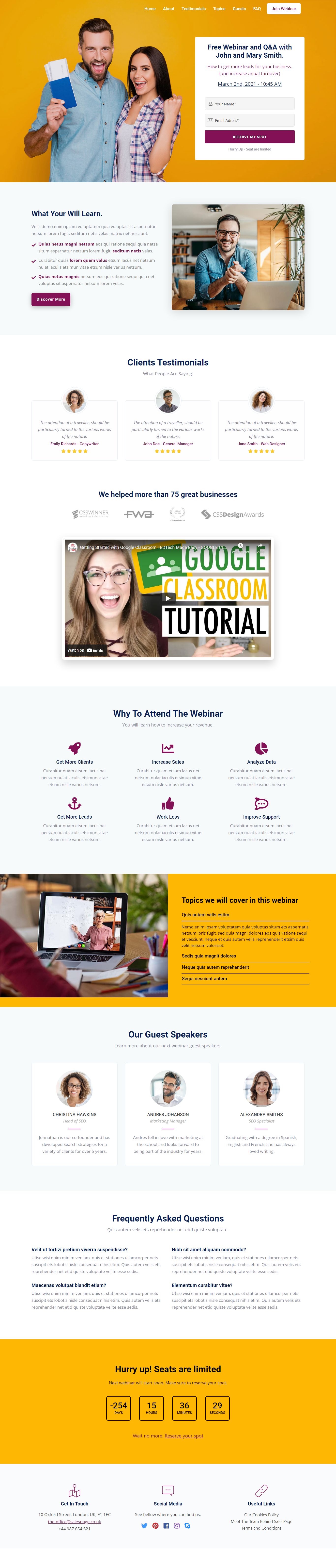 CREATE HIGH CONVERTING RESPONSIVE LANDING PAGE