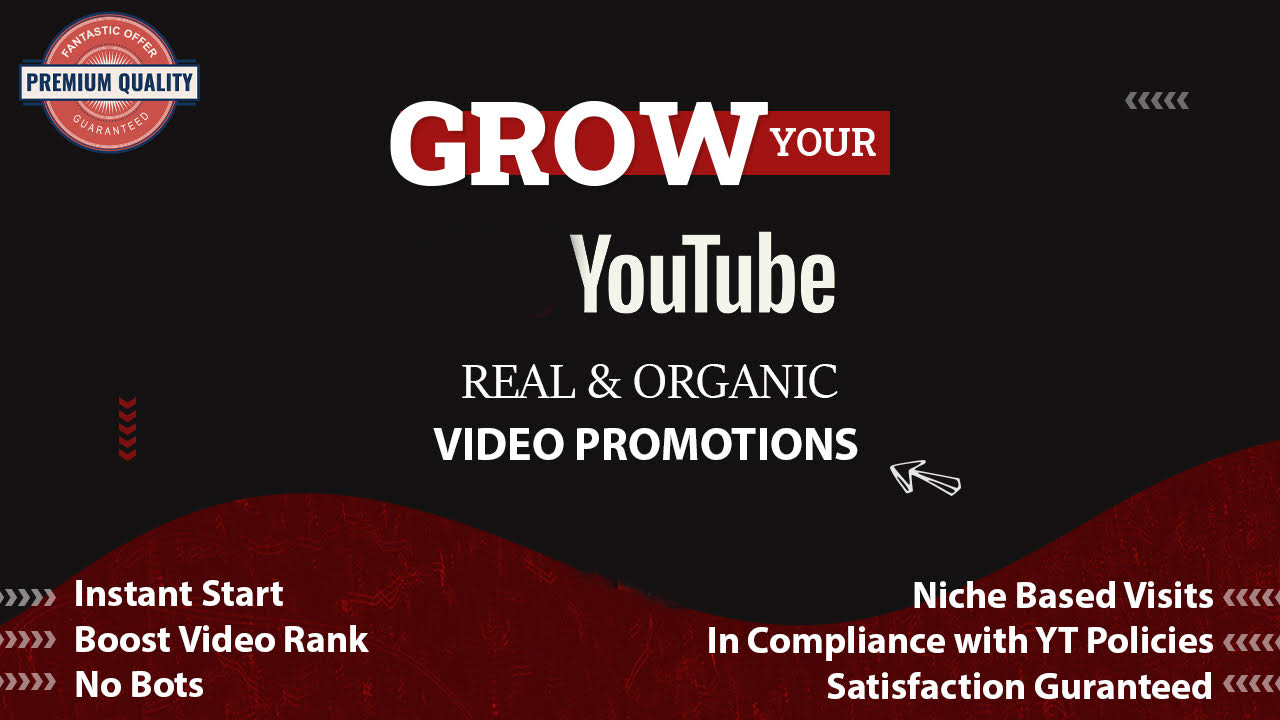 Real YouTube Promotion (PROMOTIONAL OFFER CHEAPEST)1-6 hr delivery