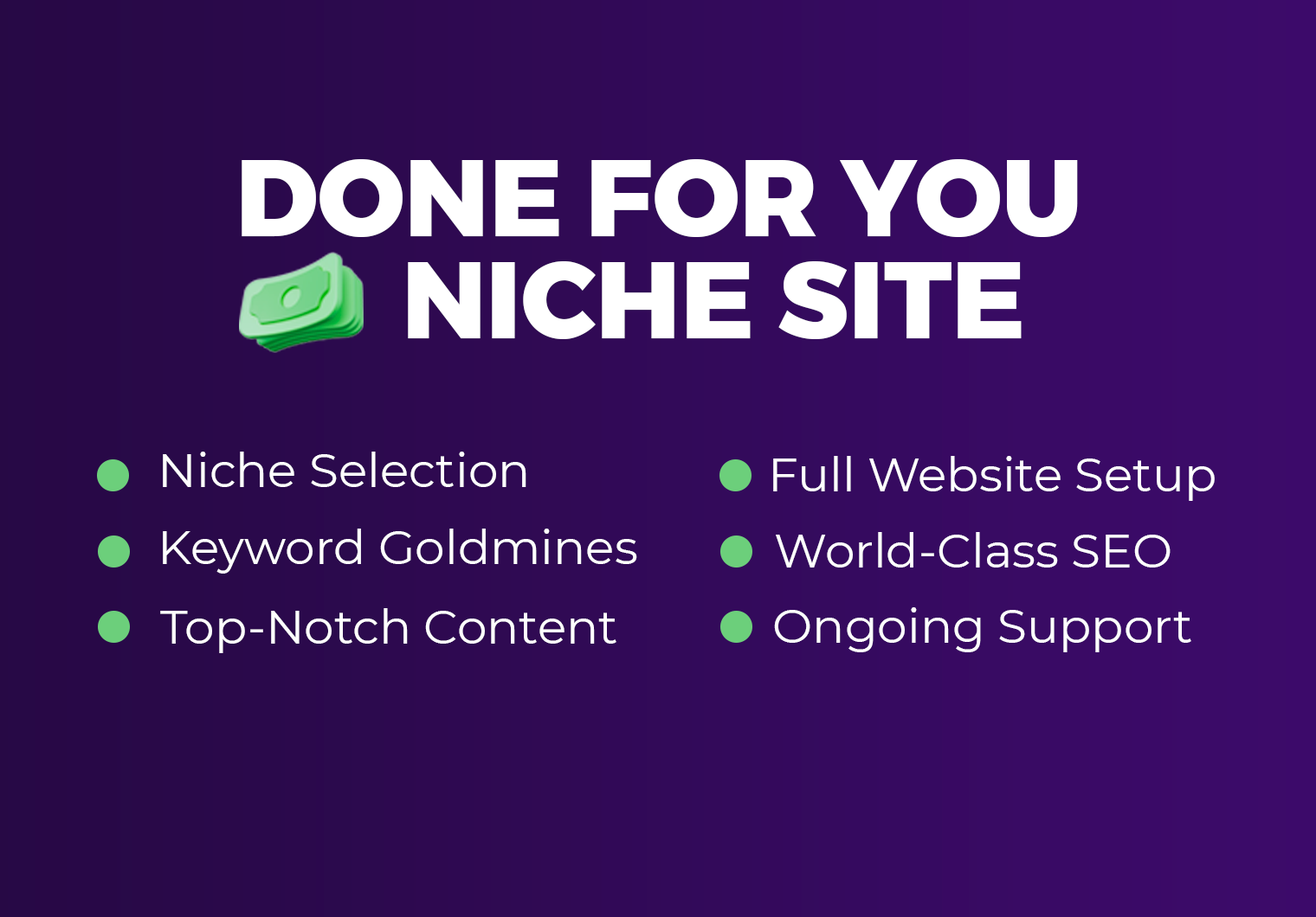 DFY Custom Niche Site Building Service