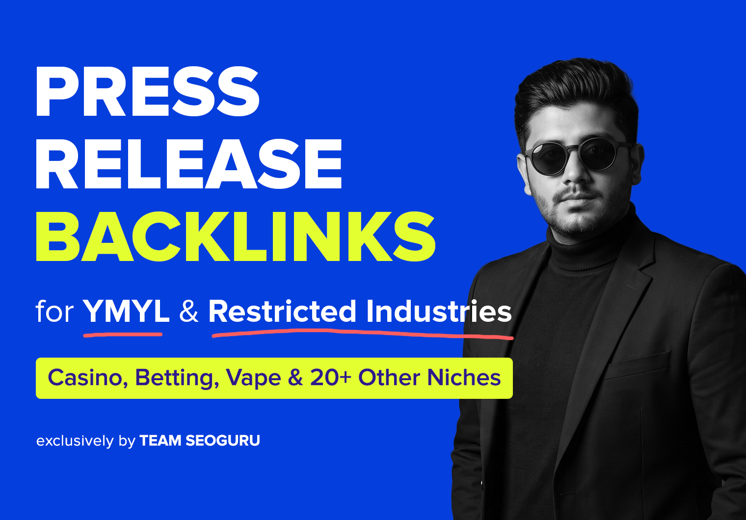 200+ PRESS RELEASE BACKLINKS for Casino, Betting, Vape - DA30-80 Sites, Copywriting Included