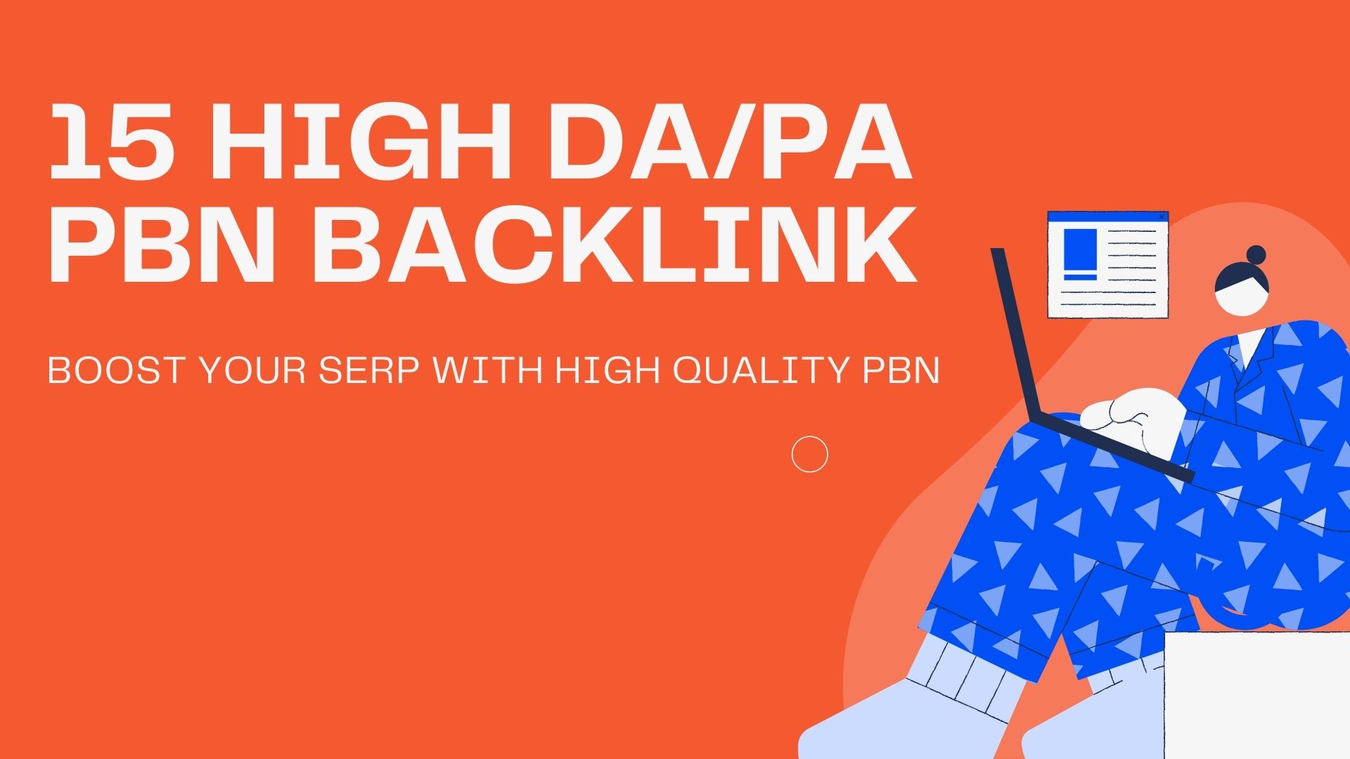 Build 15 HIGH DA PA Dofollow PBN Backlinks - Boost Your SERP