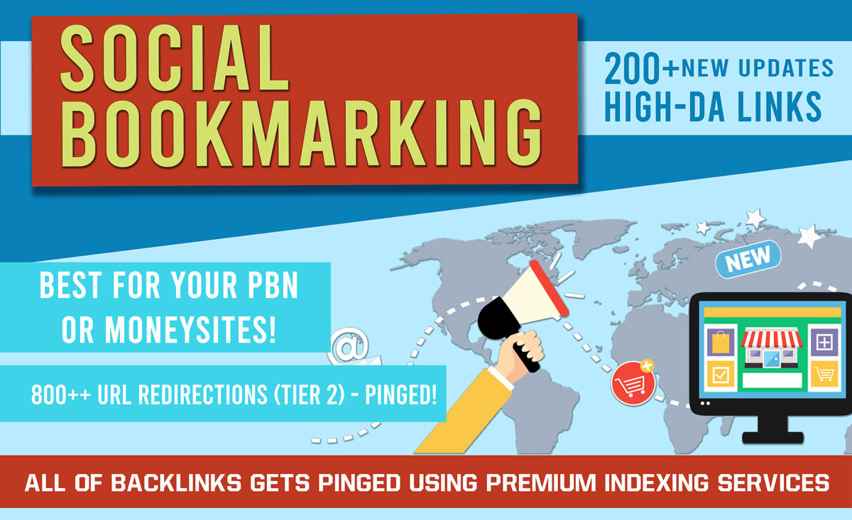 I Wll Create 200++ Social Bookmarks Backlinks 