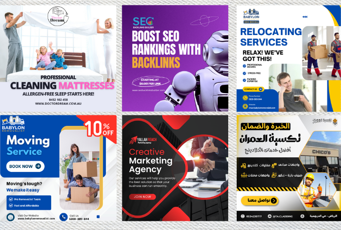 I will 2 design high converting premium ads, design, post, banner